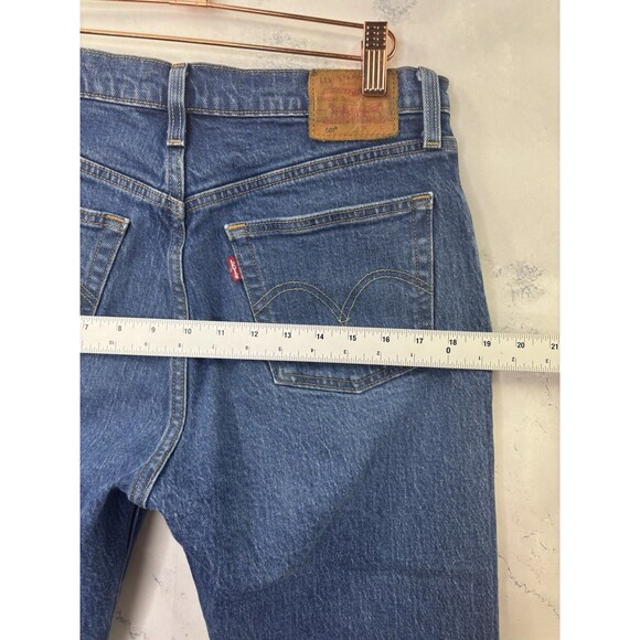 Levi's 501 Premium Original High Rise Button Fly Denim Jeans Womens 29 Retro - Picture 4 of 16
